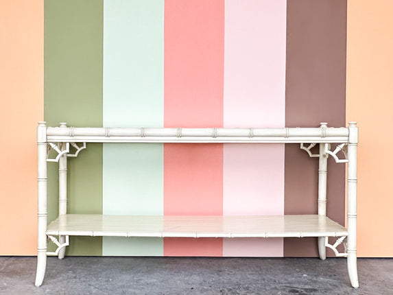 Thomasville Faux Bamboo Console