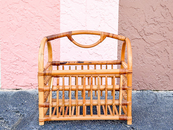 Rattan Magazine Rack