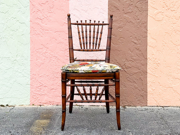 Handsome Faux Bamboo Desk Chair