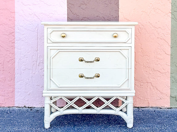 Ficks Reed Faux Bamboo Nightstand