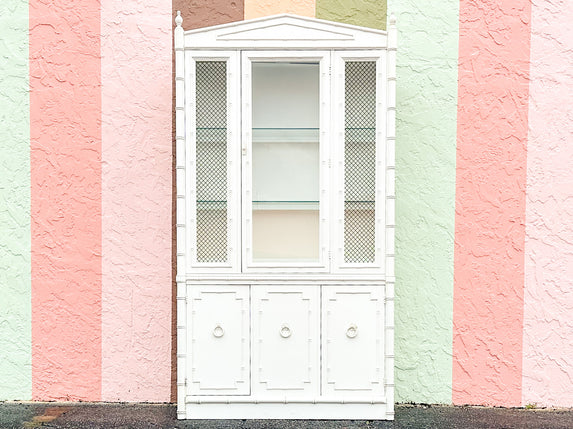 Thomasville Faux Bamboo Cabinet