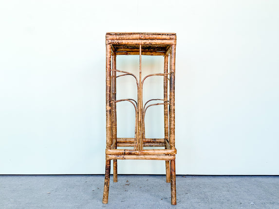 Tortoiseshell Rattan Plant Stand