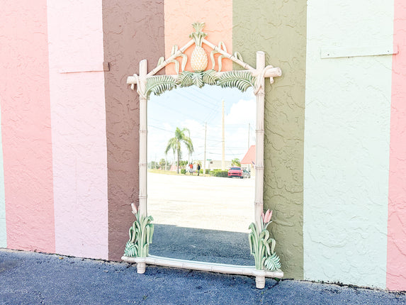 Regency Style Pineapple Gampel Stoll Mirror