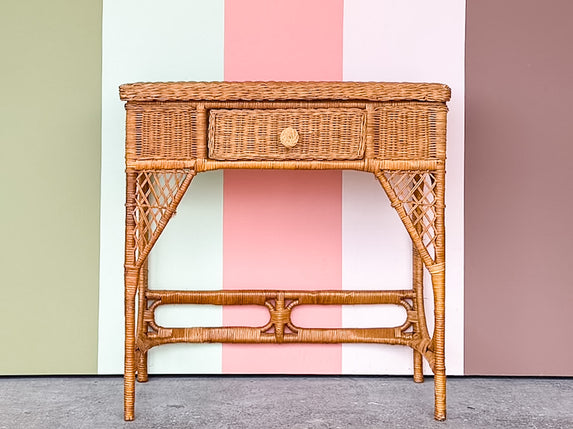 Cute Wicker Writing Desk
