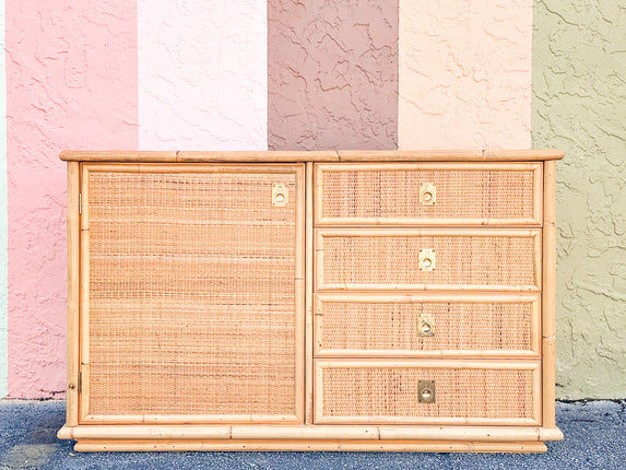 Italian Rattan and Seagrass Server