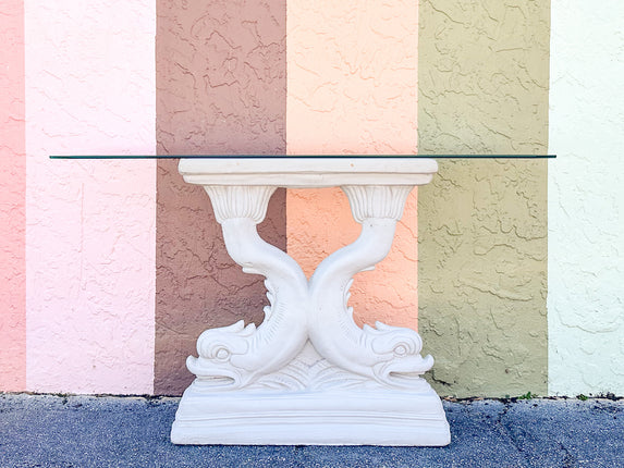 Concrete Koi Fish Console