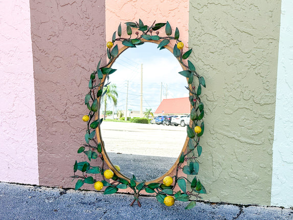 Italian Tole Lemon Mirror
