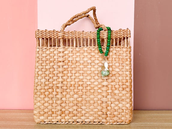 Palm Beach Regency's Green Quartz and Shell Bag Charm