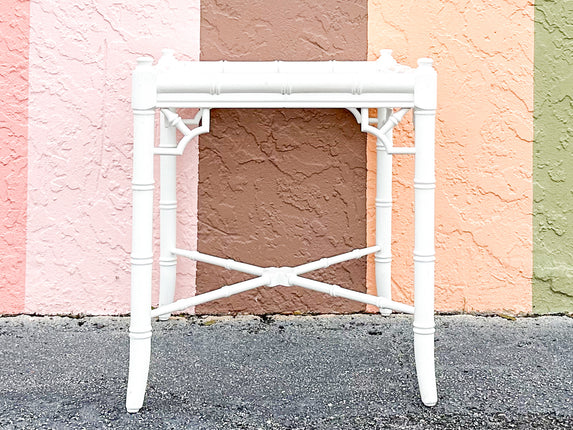Thomasville Faux Bamboo Side Table