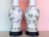 Pair of Green Floral Lamps
