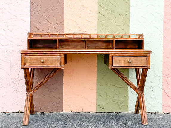 West Indies Style Rattan Desk