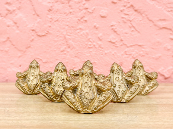 Set of Six Sweet Frog Napkin Rings