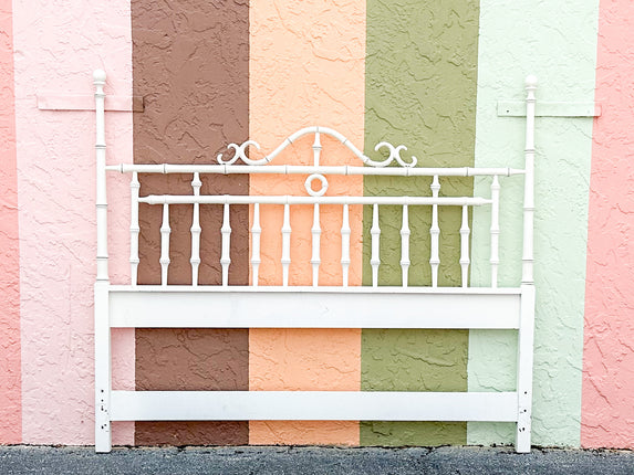 Faux Bamboo Curly Queen Headboard