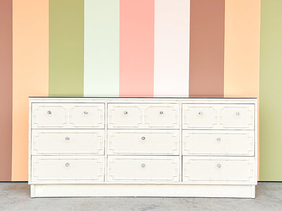 Palm Beach Style Faux Bamboo Dresser