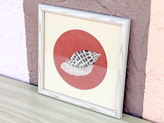 Spotted Shell Needlepoint Art