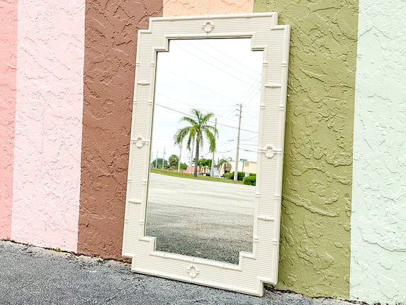 Palm Beach Style Faux Bamboo Mirror