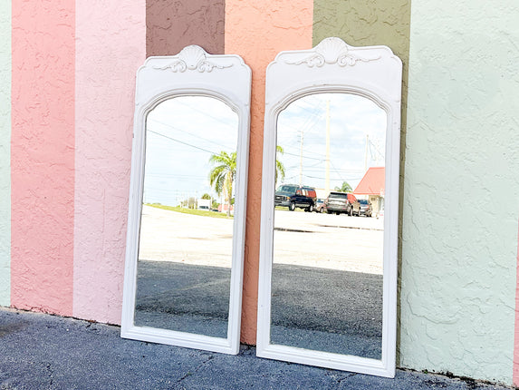 Pair of Shell Motif Mirrors