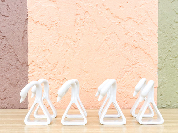 Set of Eight Swan Napkin Rings