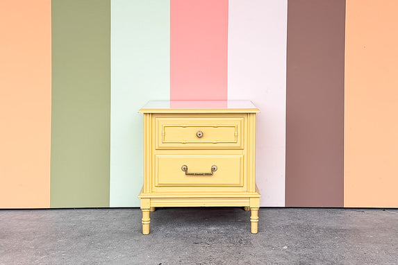 Faux Bamboo Nightstand