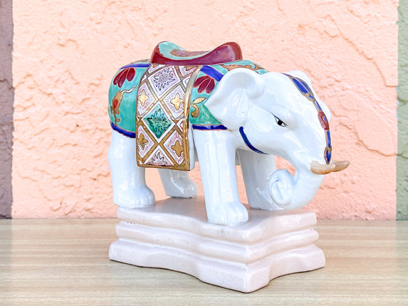 Porcelain Elephant Figurine