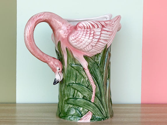 Fitz and Floyd Flamingo Pitcher