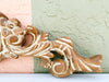 Pair of Wood Carved Shell Motif Wall Art