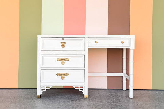 Faux Bamboo Chinoiserie Desk
