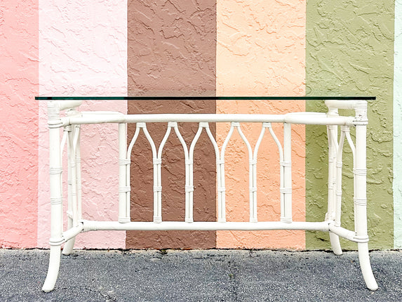 Ficks Reed Rattan Console