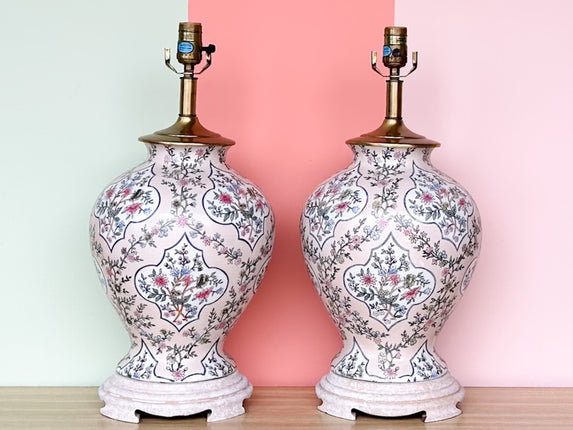 Pair of Chinoiserie Chic Lamps