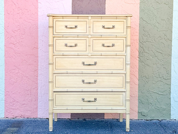 Henry Link Faux Bamboo Tall Chest