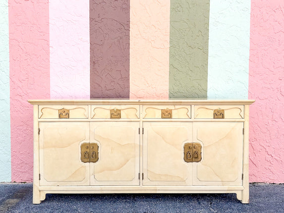 Henredon Faux Goatskin Credenza