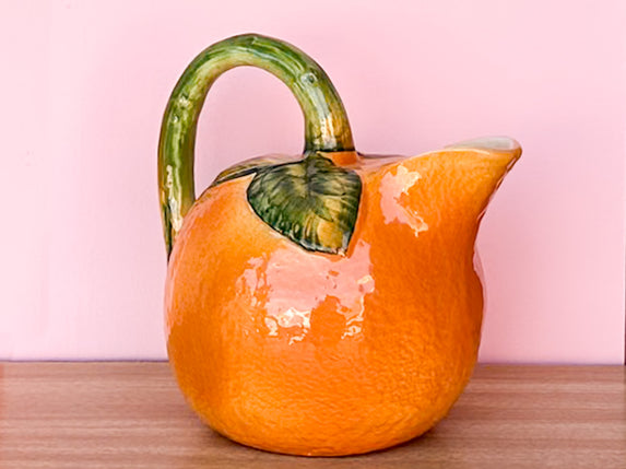 Italian Orange Pitcher