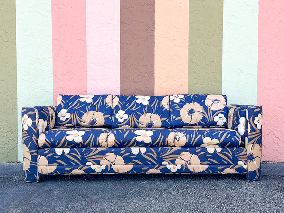 Fab Floral Upholstered Sleeper Sofa