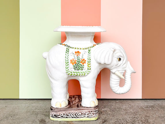 Palm Beach Chic Elephant Garden Seat