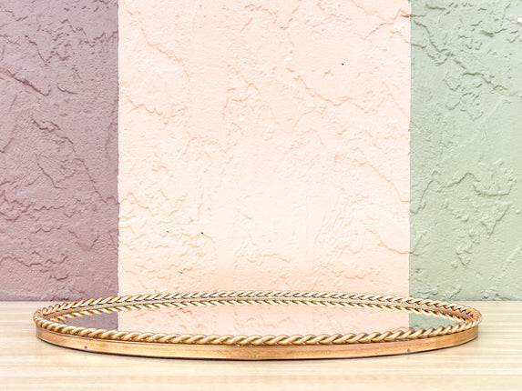 Regency Rope Mirrored Tray