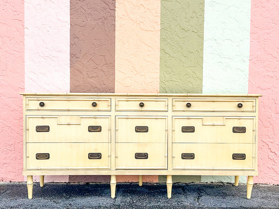Ficks Reed Faux Bamboo Dresser