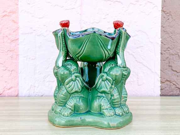 Trunks Up Elephant Trio