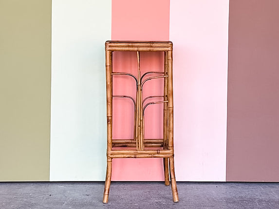 Tortoiseshell Rattan Plant Stand