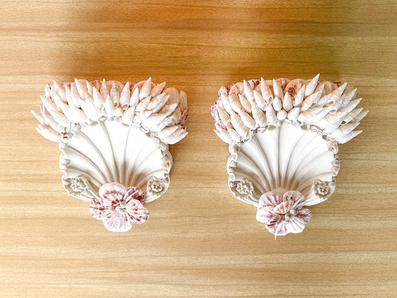 Pair of Shell Chic Wall Shelves