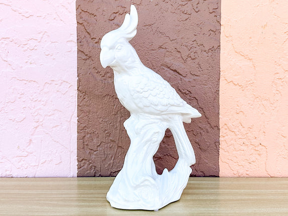 White Ceramic Cockatoo