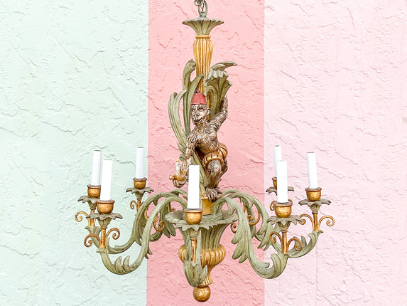 Whimsical Monkey Chandelier