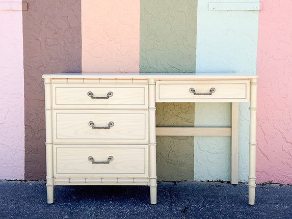 Palm Beach Chic Faux Bamboo Desk