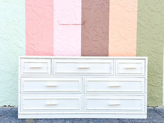 Faux Bamboo Dresser