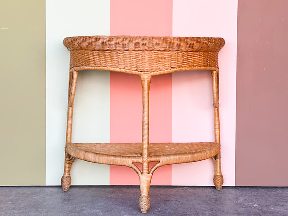 Cute Wicker Demilune