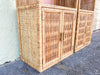 Pair of Island Style Rattan Wrapped Cabinets