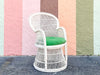 Cute Painted Buri Rattan Chair