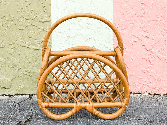 Rattan Magazine Rack