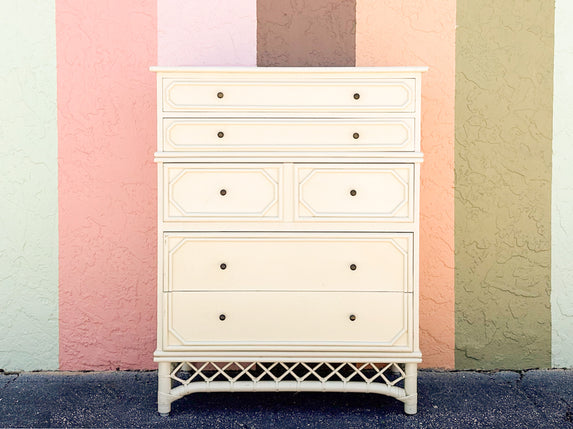 Ficks Reed Faux Bamboo Tall Chest