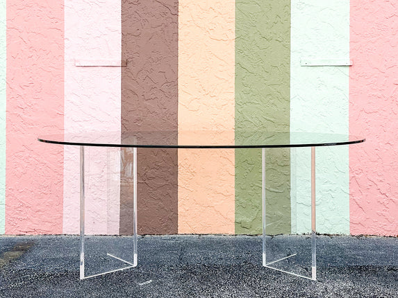 Chic Lucite Dining Table