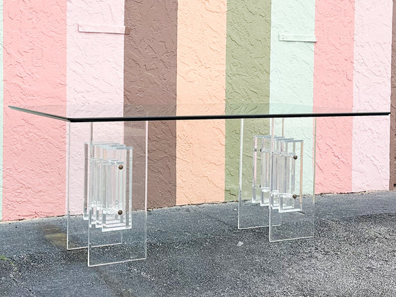Glam Lucite Dining Table